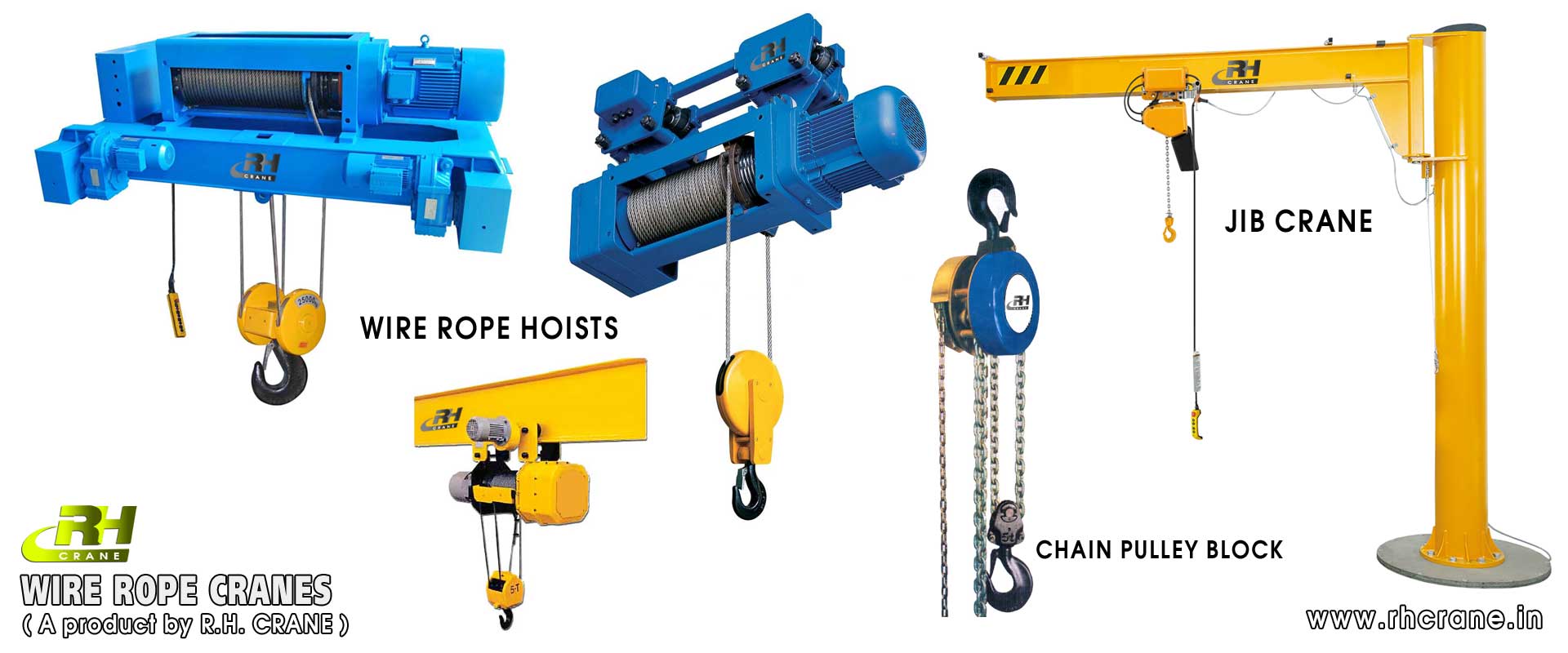 wire rope hoists chain pulley block jib crane manufacturers in india punjab ludhiana